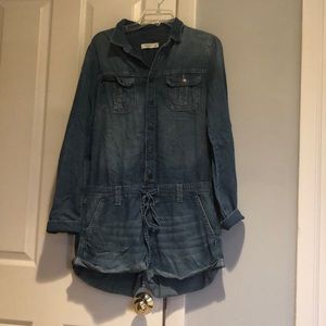 ABERCROMBIE AND FITCH DENIM ROMPER